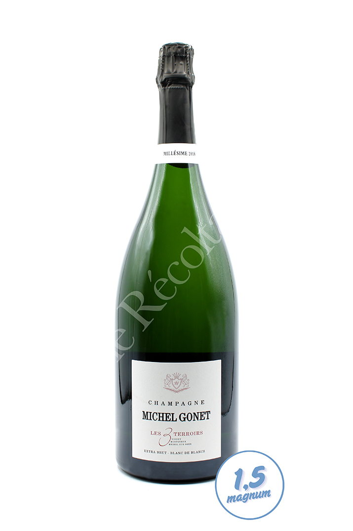 Les 3 Terroirs 2018 Blanc de Blancs Extra Brut Magnum