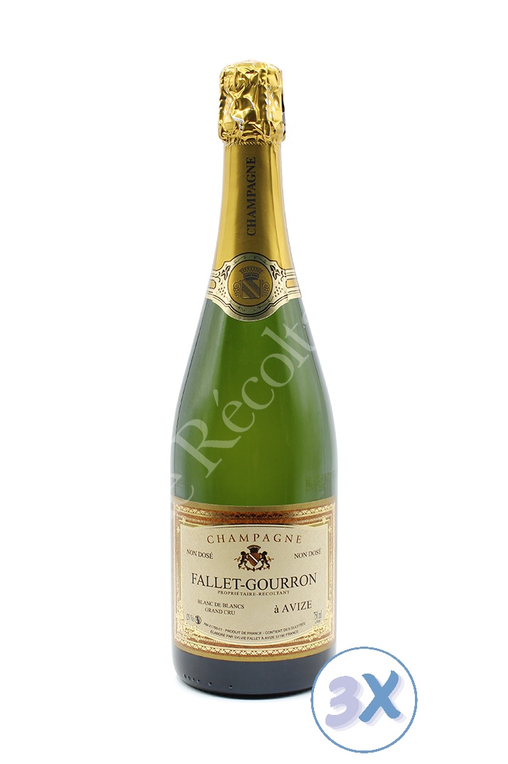 Fallet-Gourron Blanc de Blancs Grand Cru Extra Brut (R16/17) (Pack3)